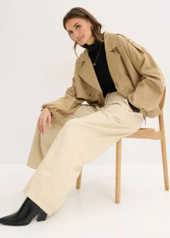 Sale Pantalón de sarga de algodón puro Mujer Esenciales|Pantalones