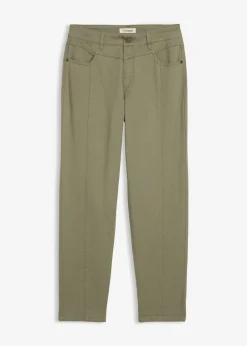Outlet Pantalón de sarga de mezcla de algodón y elastano Mujer Pantalones
