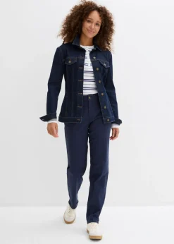 Pantalón de sarga de mezcla de algodón y elastano Mujer Pantalones