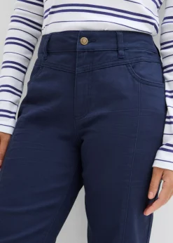 Pantalón de sarga de mezcla de algodón y elastano Mujer Pantalones