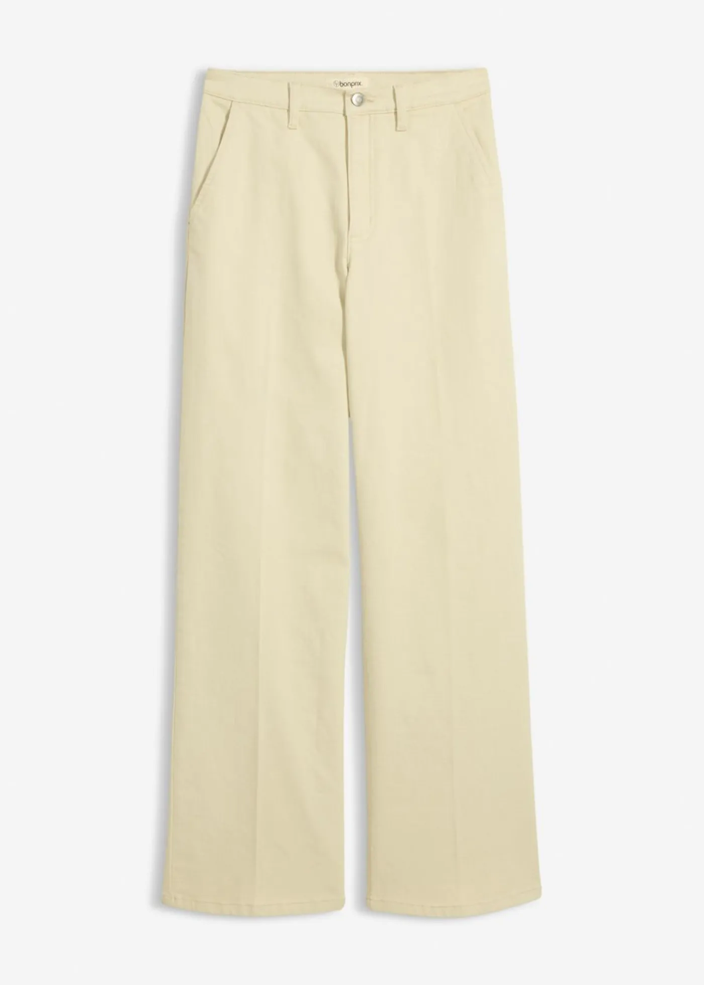 Pantalón de sarga de talle alto Mujer Pantalones
