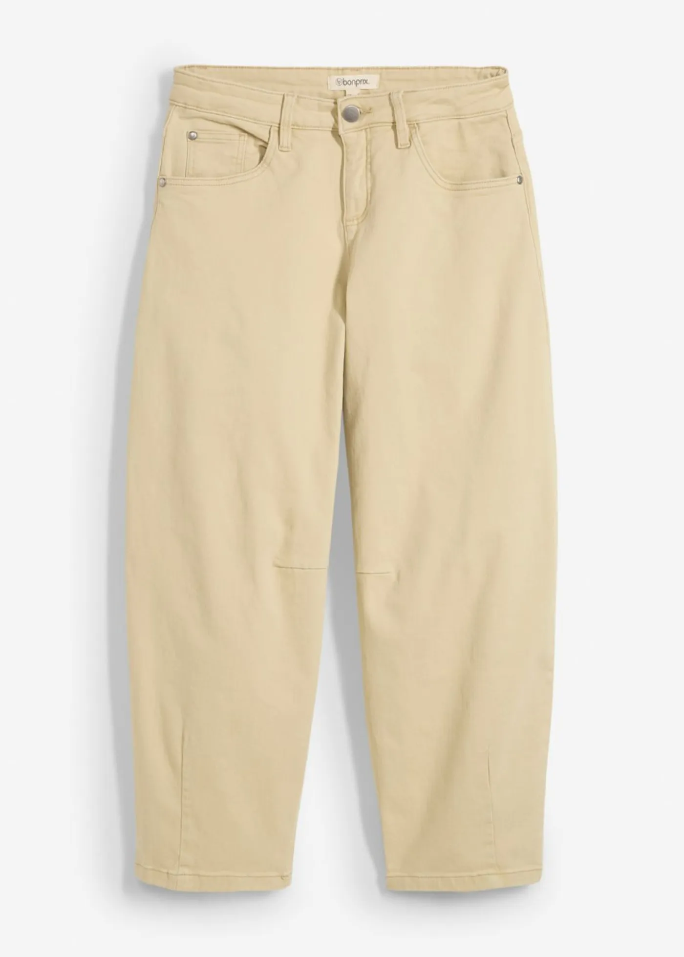Outlet Pantalón de sarga en mezcla de algodón elástico Mujer Pantalones|Novedades
