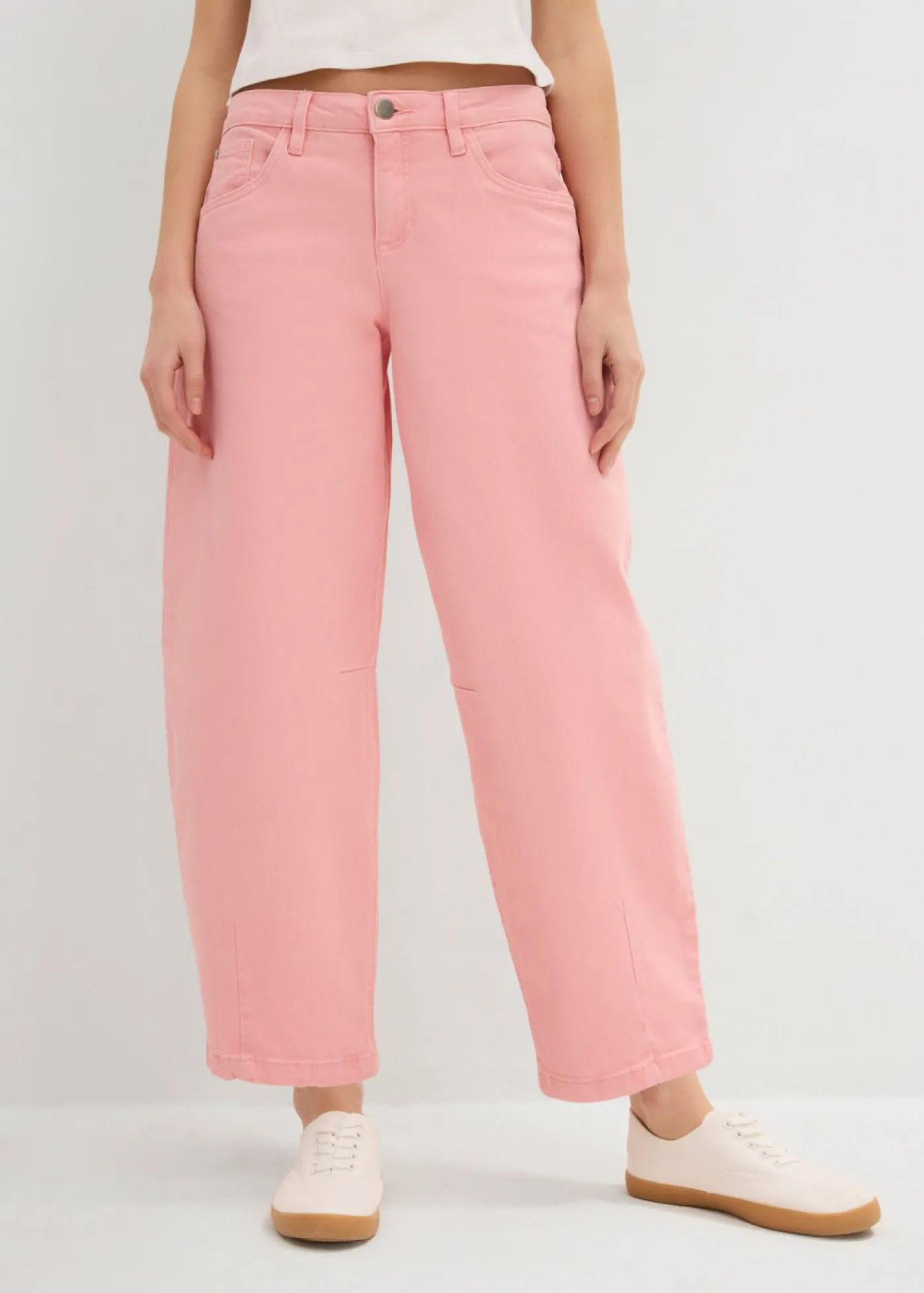 Clearance Pantalón de sarga en mezcla de algodón elástico Mujer Pantalones|Novedades