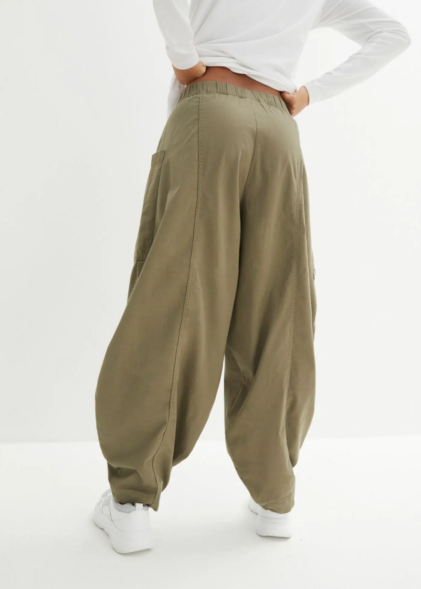 Best Pantalón de sarga ligero, ajuste bombacho Mujer Pantalones