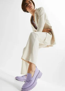 Best Pantalón de talle alto de mezcla de lino y viscosa Mujer Pantalones