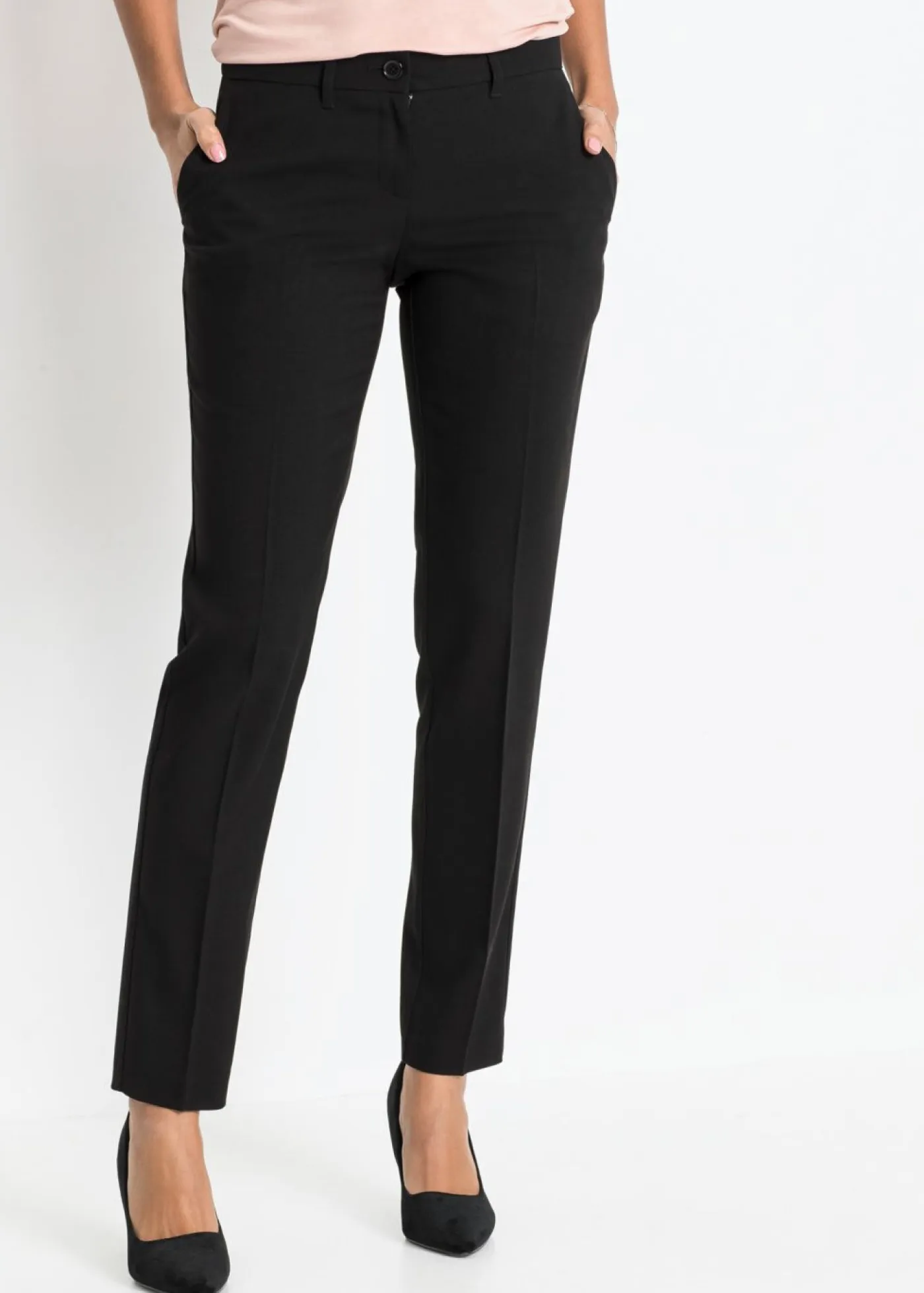 Pantalón de traje con pinzas Mujer Pantalones