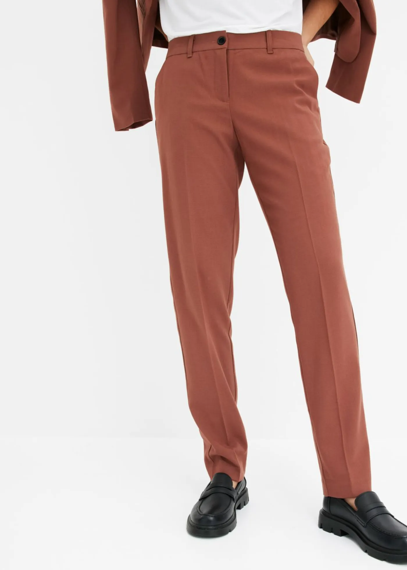 New Pantalón de traje con pinzas Mujer Pantalones