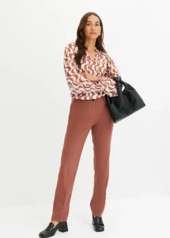 New Pantalón de traje con pinzas Mujer Pantalones