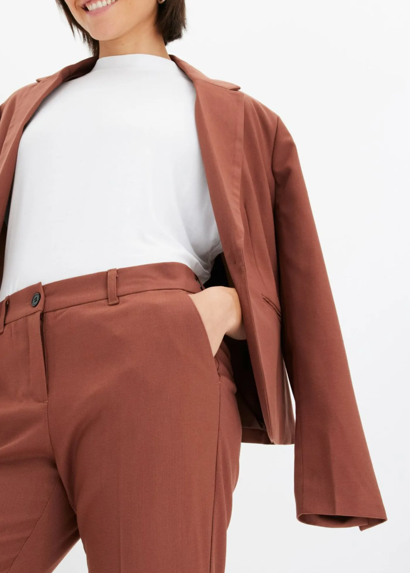 New Pantalón de traje con pinzas Mujer Pantalones
