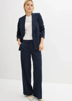 Hot Pantalón de traje con rayas Mujer Pantalones|Novedades