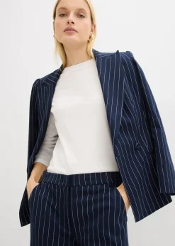 Hot Pantalón de traje con rayas Mujer Pantalones|Novedades