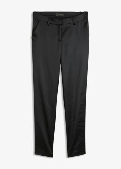 New Pantalón de traje de satén fino Mujer Pantalones|Tallas Pequeñas