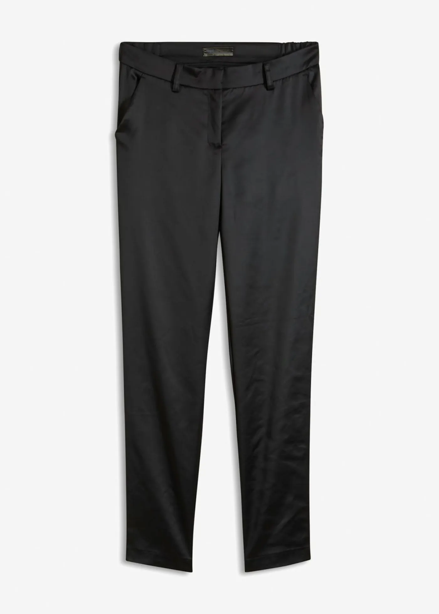 New Pantalón de traje de satén fino Mujer Pantalones|Tallas Pequeñas