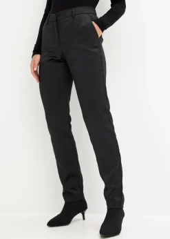 New Pantalón de traje de satén fino Mujer Pantalones|Tallas Pequeñas