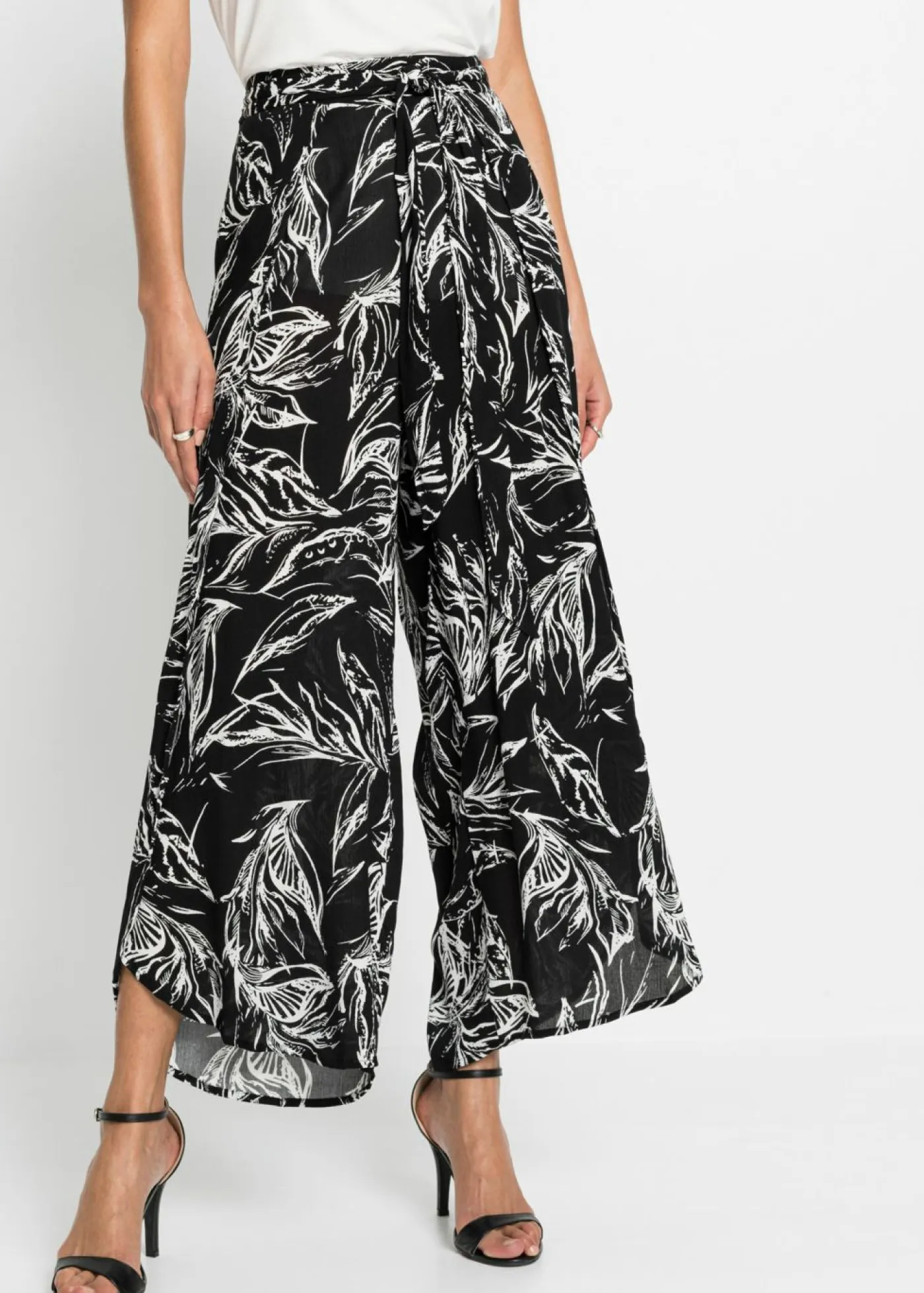 Online Pantalón de viscosa estructurada Mujer Pantalones