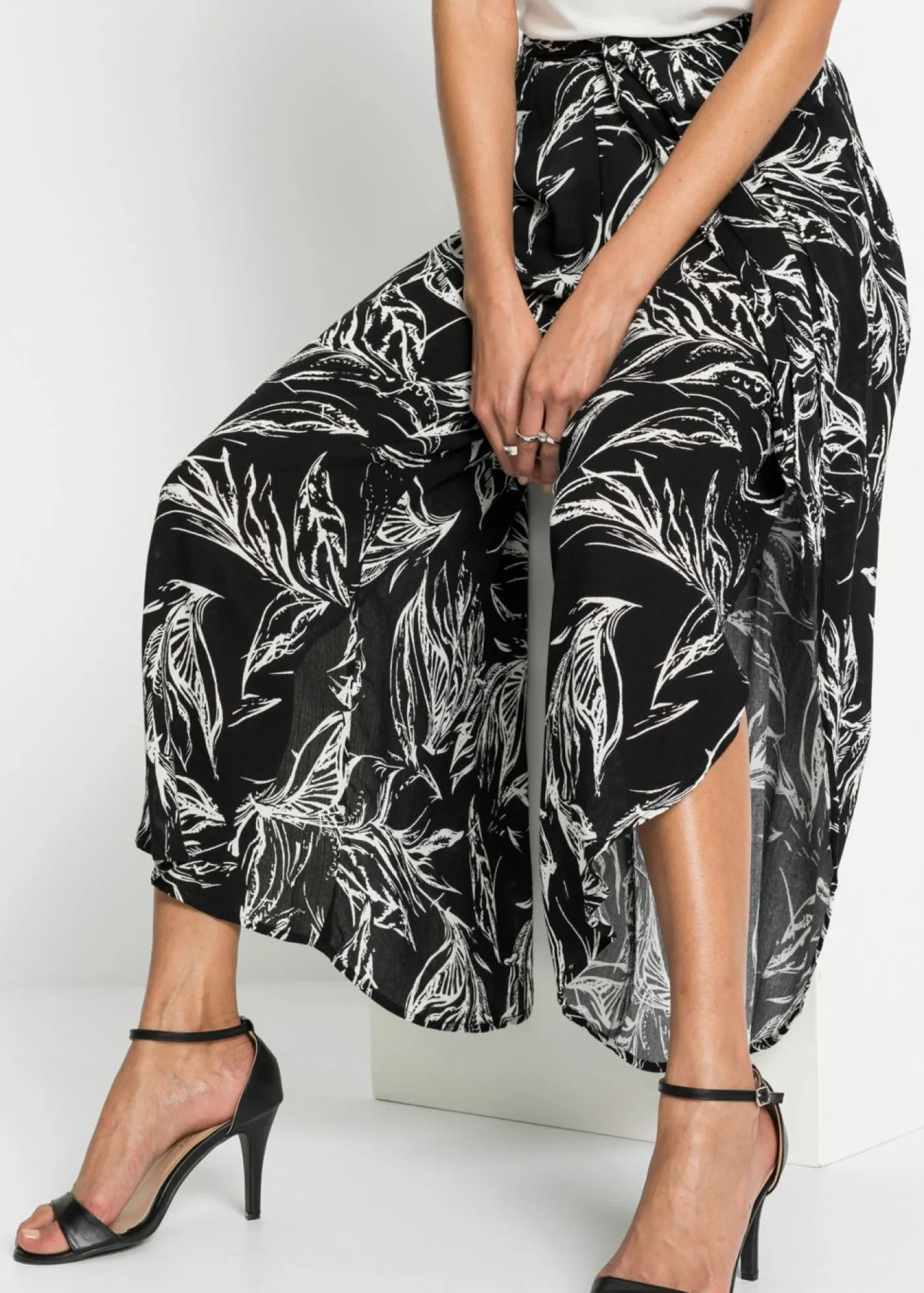 Online Pantalón de viscosa estructurada Mujer Pantalones