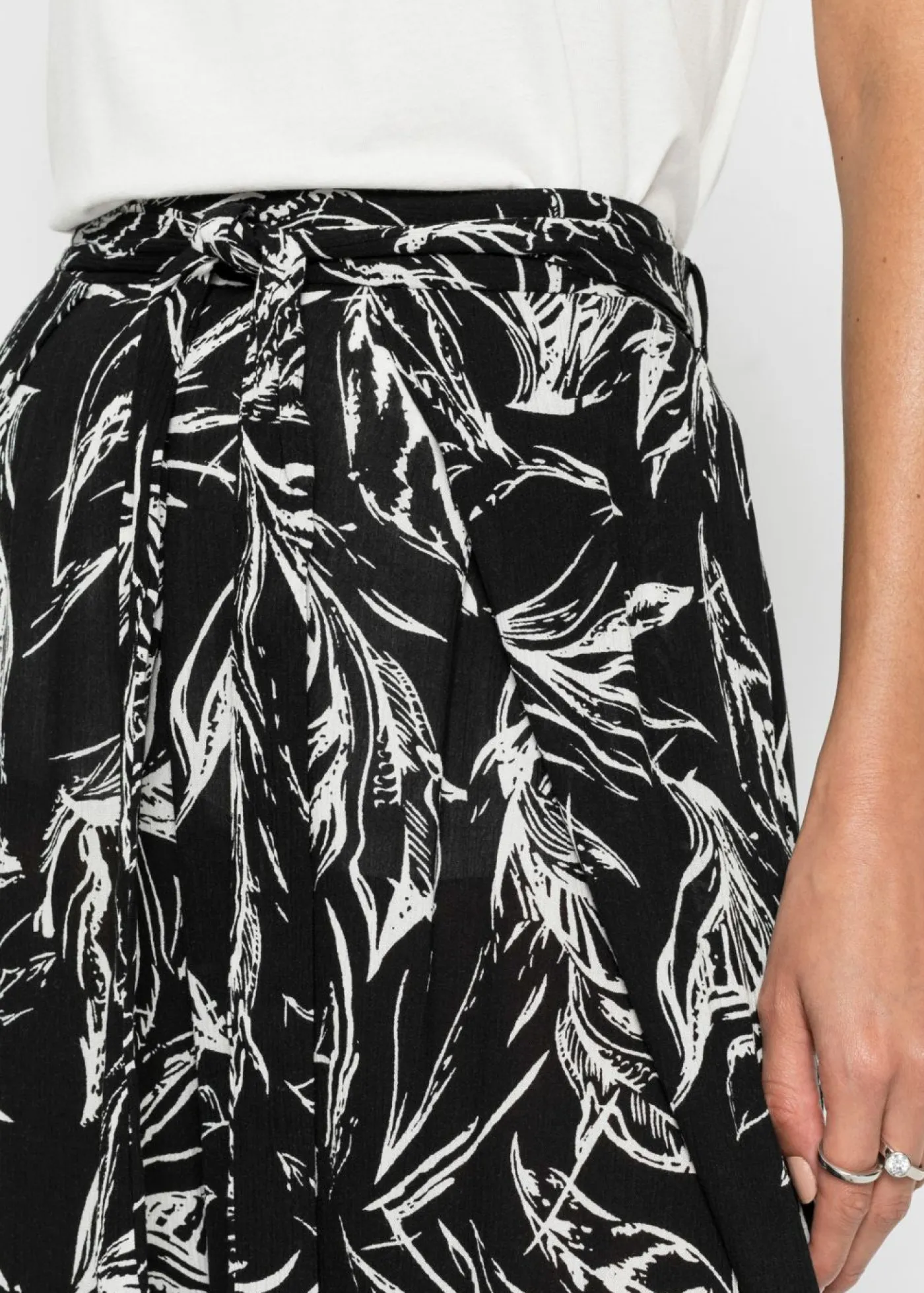 Online Pantalón de viscosa estructurada Mujer Pantalones