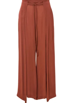 Pantalón de viscosa fluida Mujer Pantalones