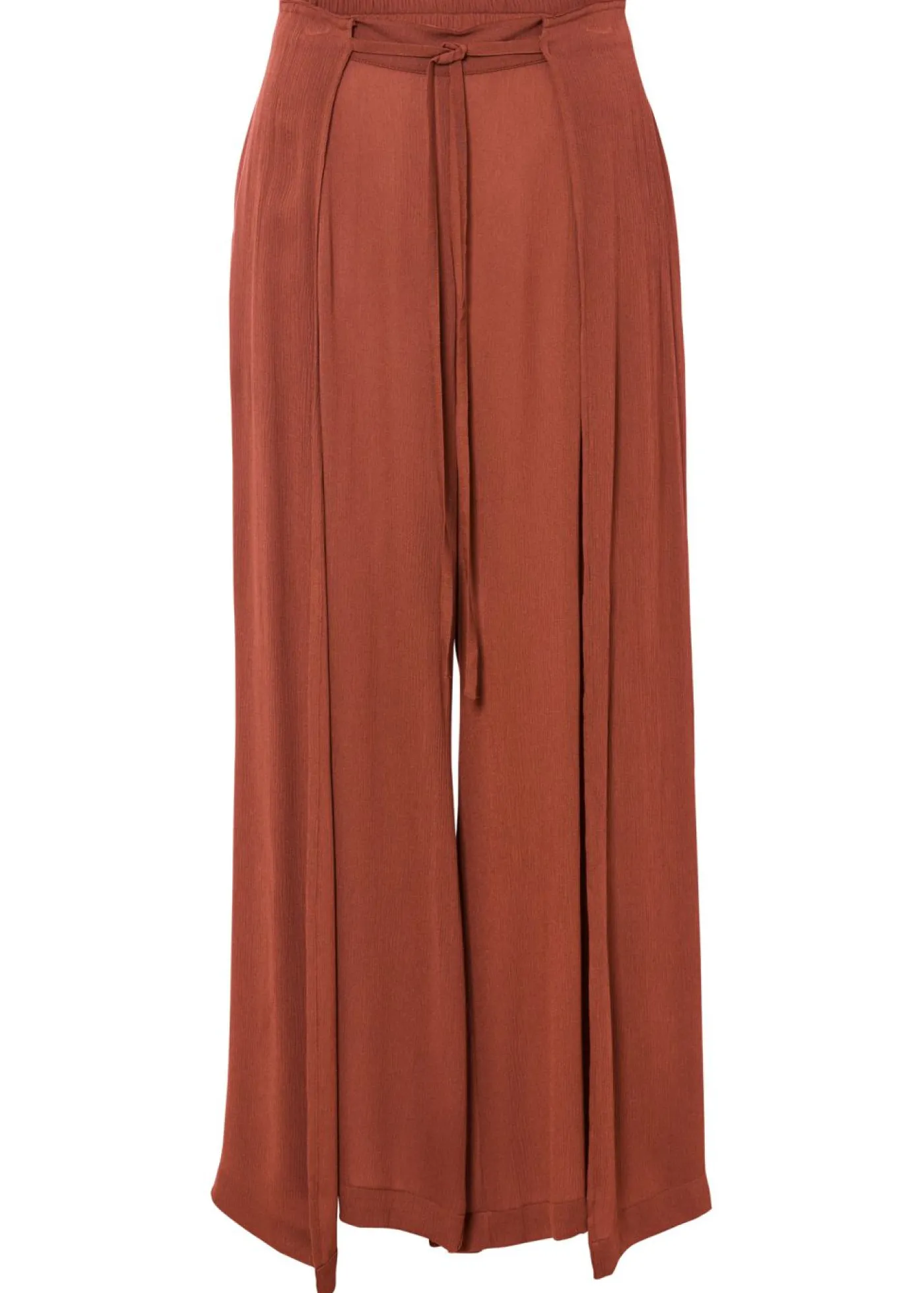 Pantalón de viscosa fluida Mujer Pantalones
