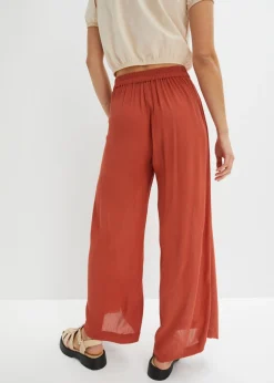 Pantalón de viscosa fluida Mujer Pantalones