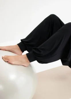 Clearance Pantalón deportivo ancho con cintura doblada Mujer Ropa Deportiva|Pantalones