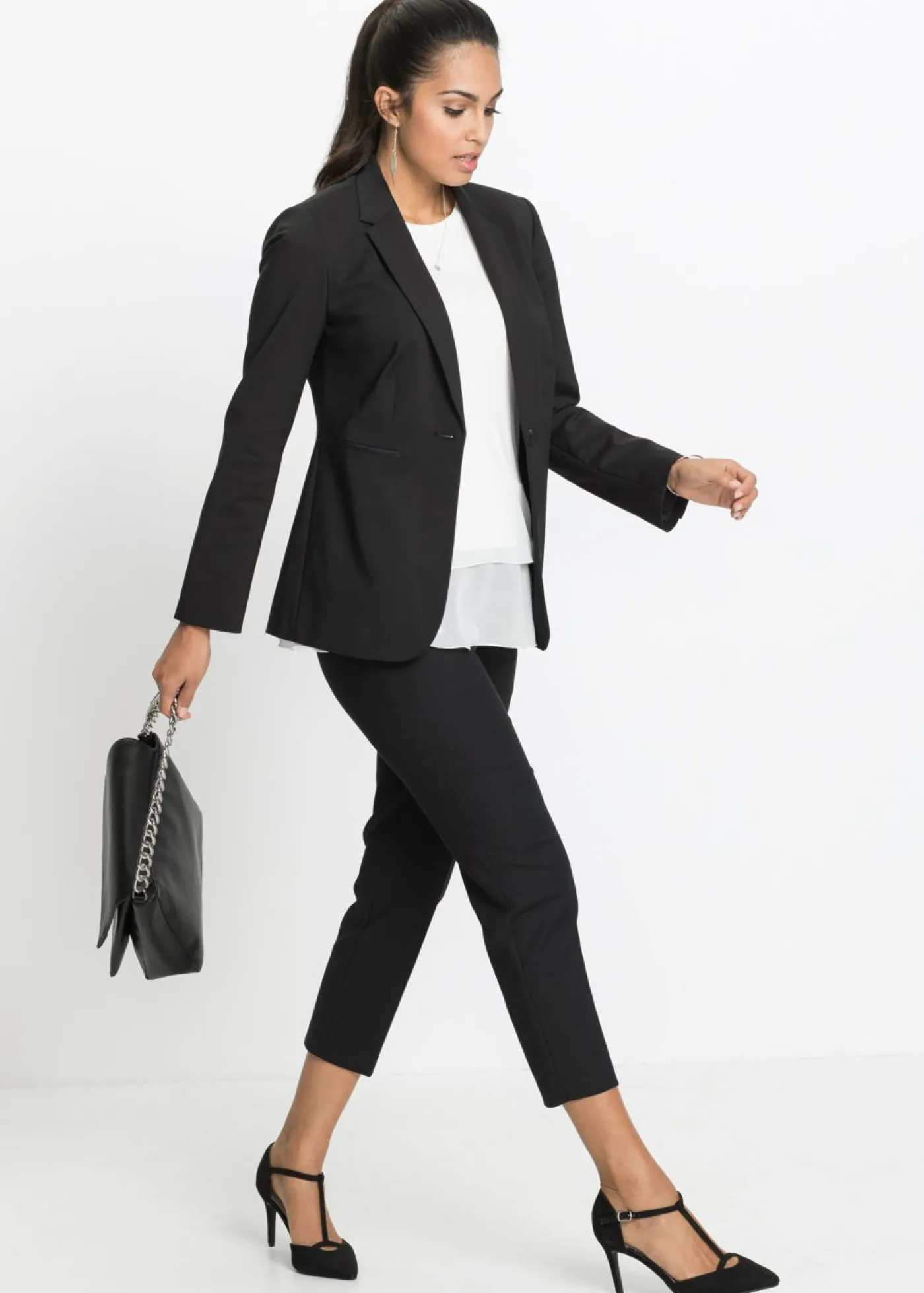 Best Pantalón ejecutivo de largo capri Mujer Pantalones