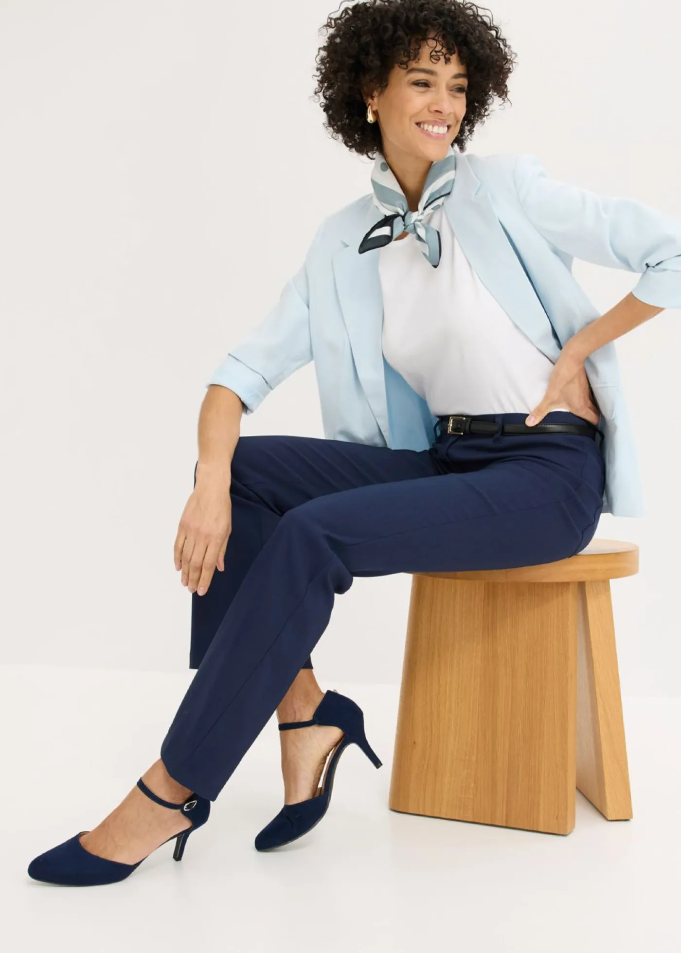 Clearance Pantalón elástico, bootcut Mujer Pantalones|Tallas Pequeñas