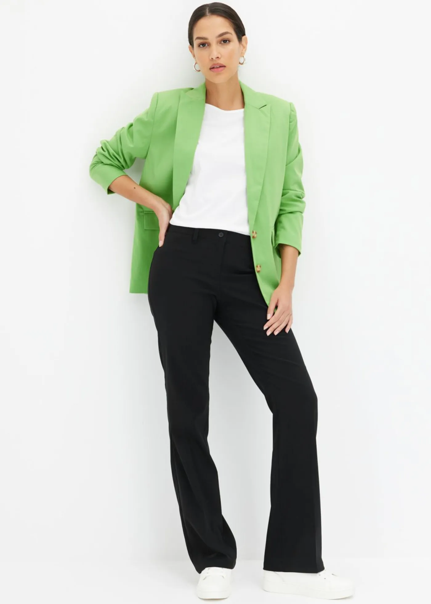 Best Pantalón elástico, bootcut Mujer Tallas Pequeñas|Pantalones