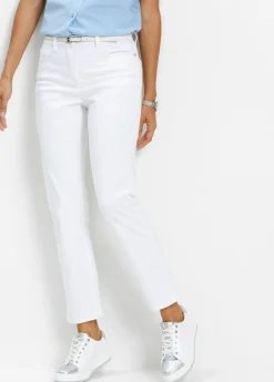 New Pantalón elástico capri Mujer Pantalones