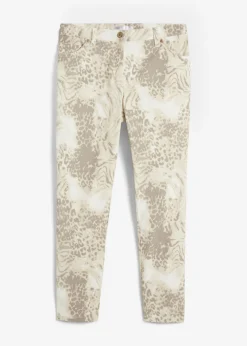 Discount Pantalón elástico capri con estampado Mujer Pantalones
