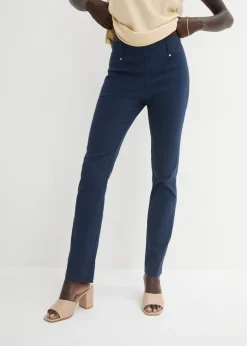 Pantalón elástico con cintura antideslizante Mujer Pantalones|Tallas Pequeñas