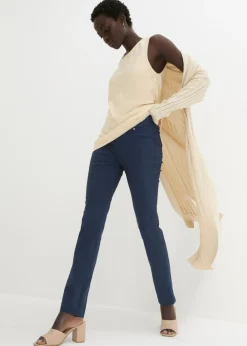 Pantalón elástico con cintura antideslizante Mujer Pantalones|Tallas Pequeñas