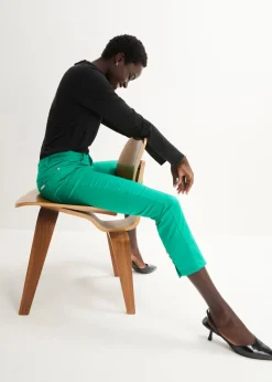 Pantalón elástico de algodón Mujer Pantalones