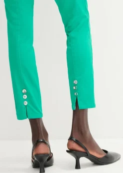 Pantalón elástico de algodón Mujer Pantalones