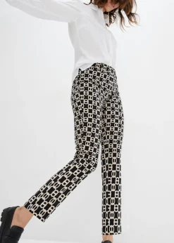 Pantalón elástico de bengalina Mujer Pantalones|Novedades