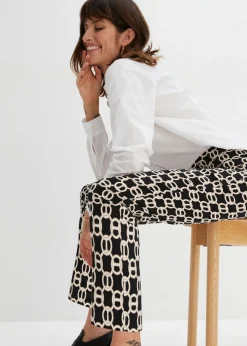 Pantalón elástico de bengalina Mujer Pantalones|Novedades