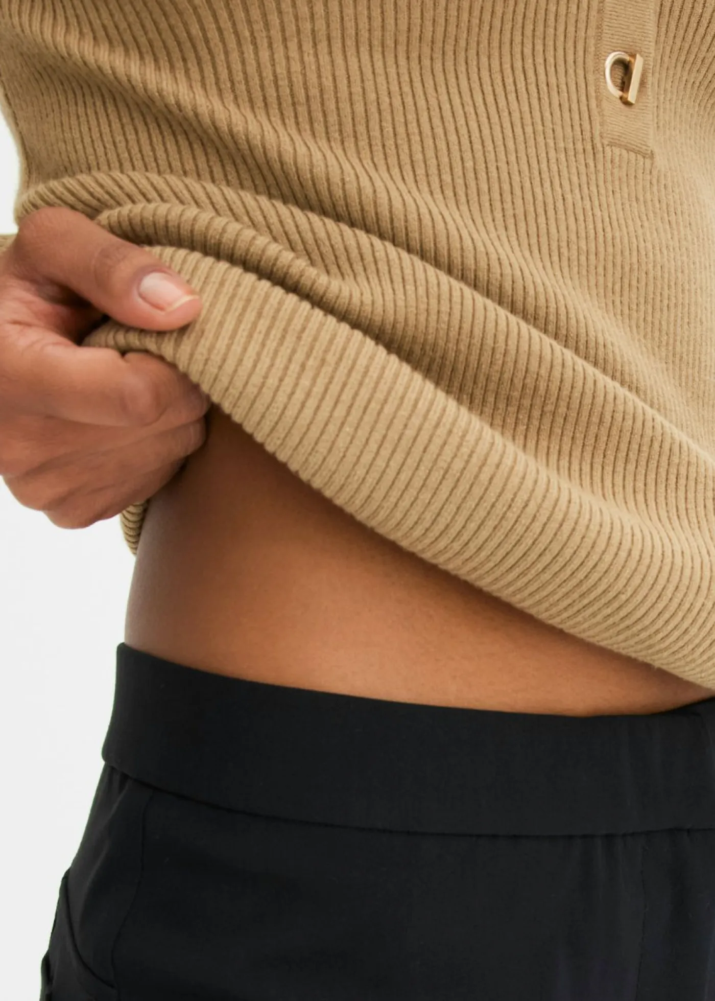 Discount Pantalón elástico de bengalina Mujer Pantalones|Tallas Pequeñas