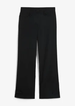 Online Pantalón elástico de bengalina con cintura cómoda Mujer Pantalones|Tallas Pequeñas