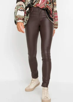 Online Pantalón elástico de mezcla de viscosa Mujer Pantalones