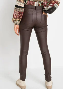 Online Pantalón elástico de mezcla de viscosa Mujer Pantalones