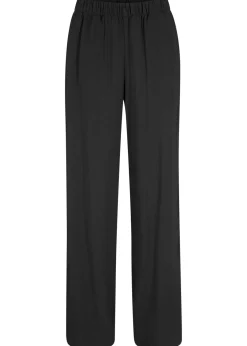 Pantalón elástico de viscosa con cinturilla cómoda Mujer Pantalones