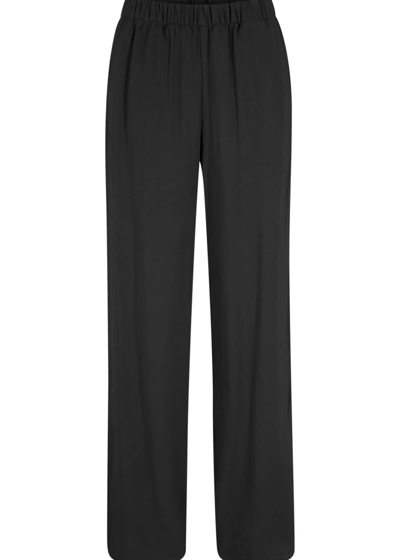 Pantalón elástico de viscosa con cinturilla cómoda Mujer Pantalones