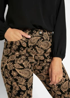 Sale Pantalón elástico estampado Mujer Pantalones