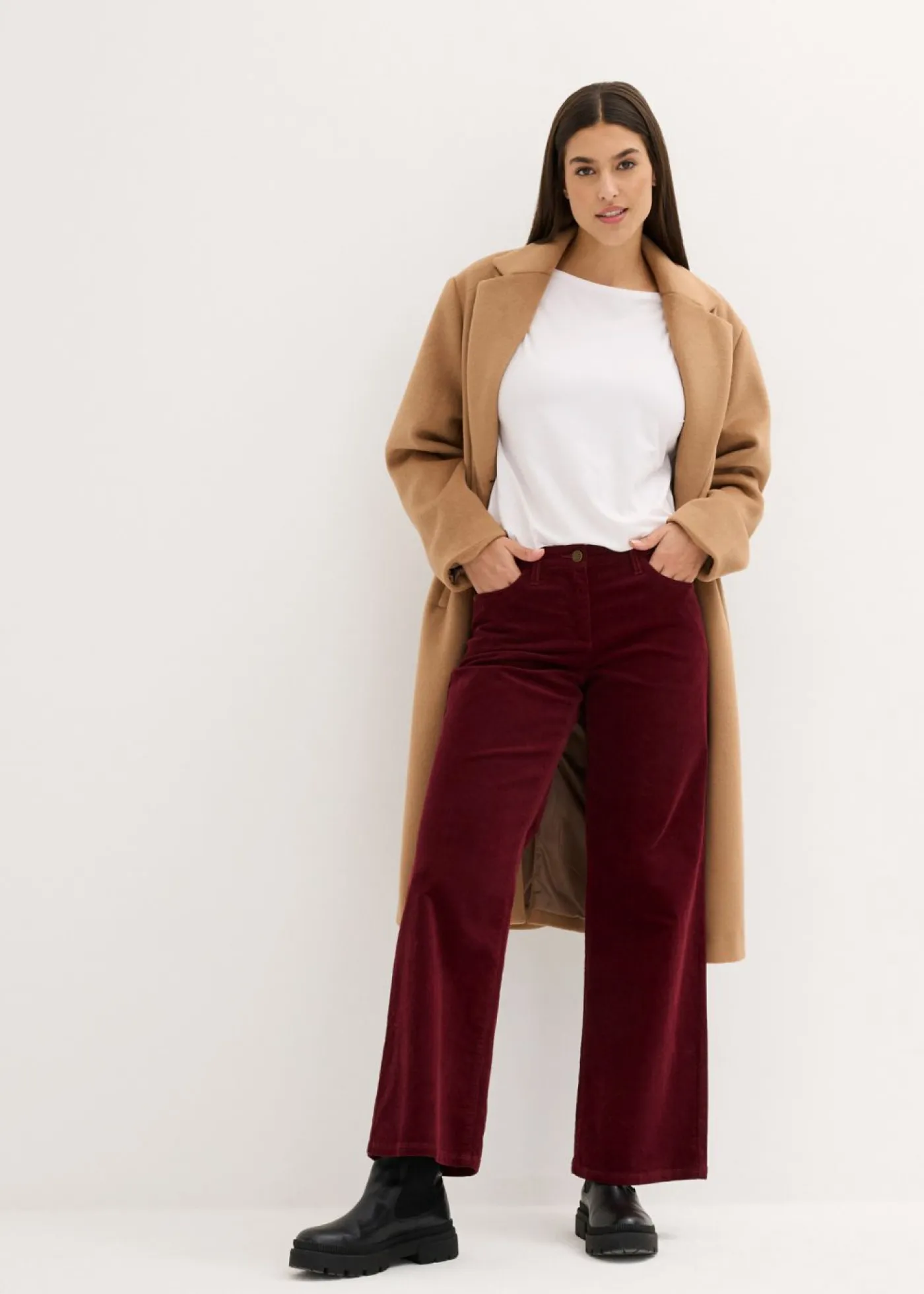 Online Pantalón estilo Marlene de pana Mujer Pantalones