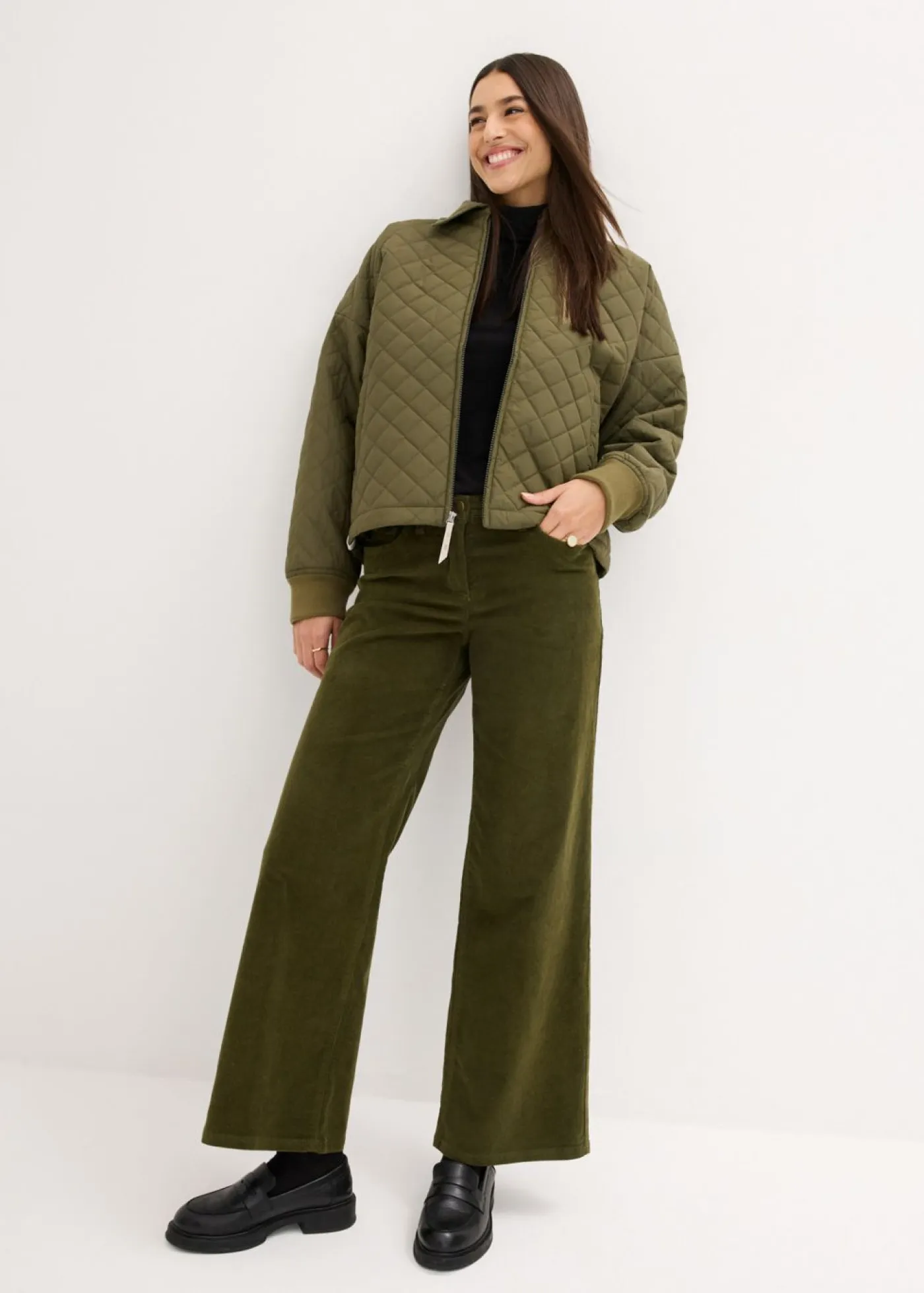 Discount Pantalón estilo Marlene de pana Mujer Pantalones