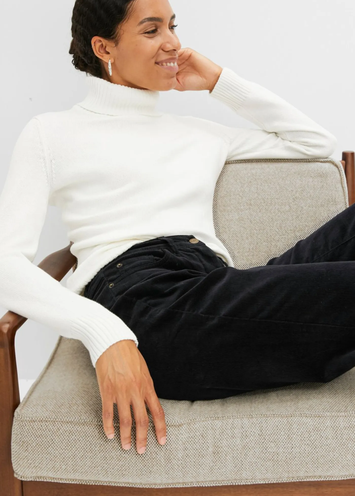 Sale Pantalón estilo Marlene de pana Mujer Pantalones