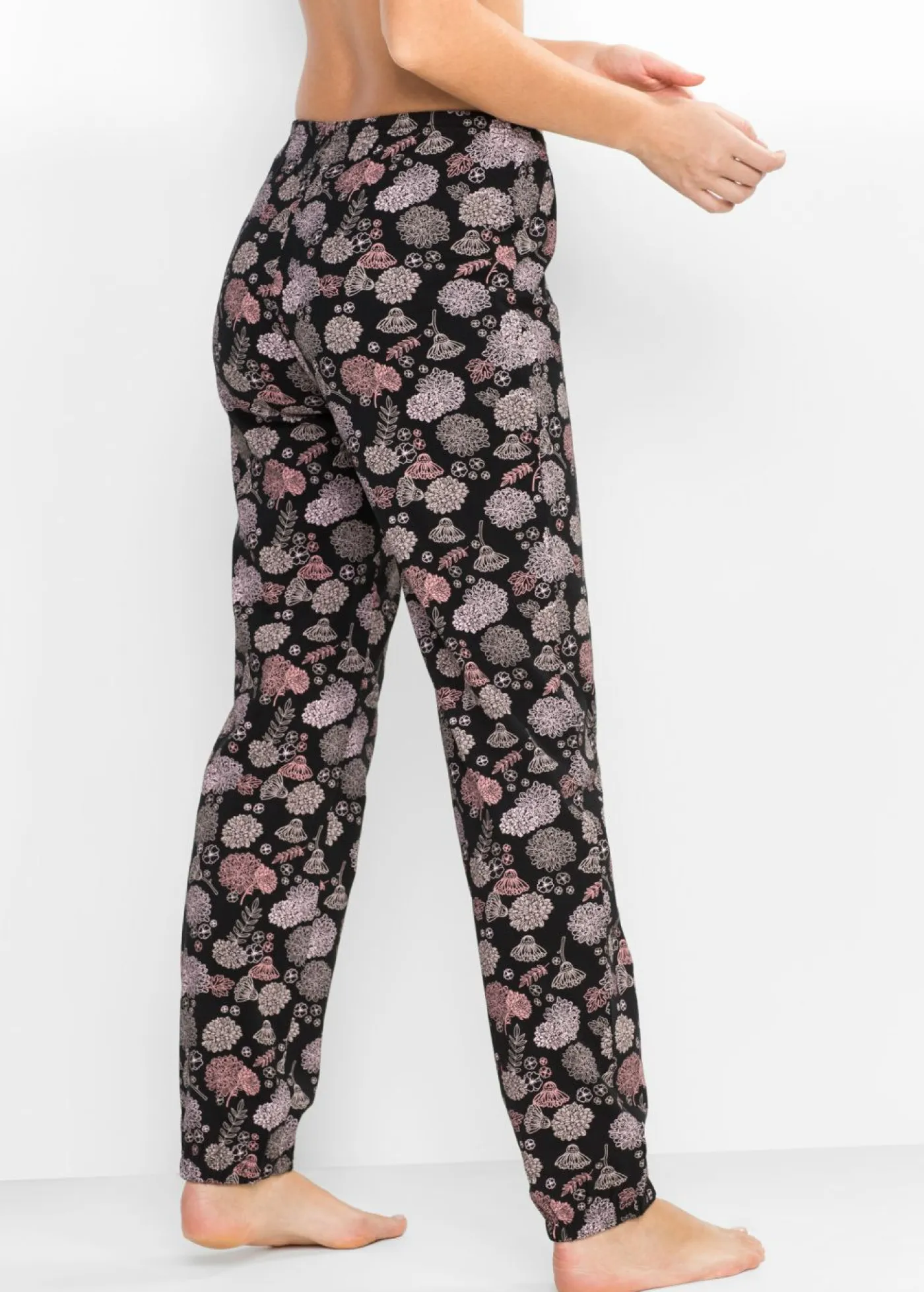 Hot Pantalón largo de pijama de algodón orgánico puro (2 unidades) Mujer Ropa Para Dormir