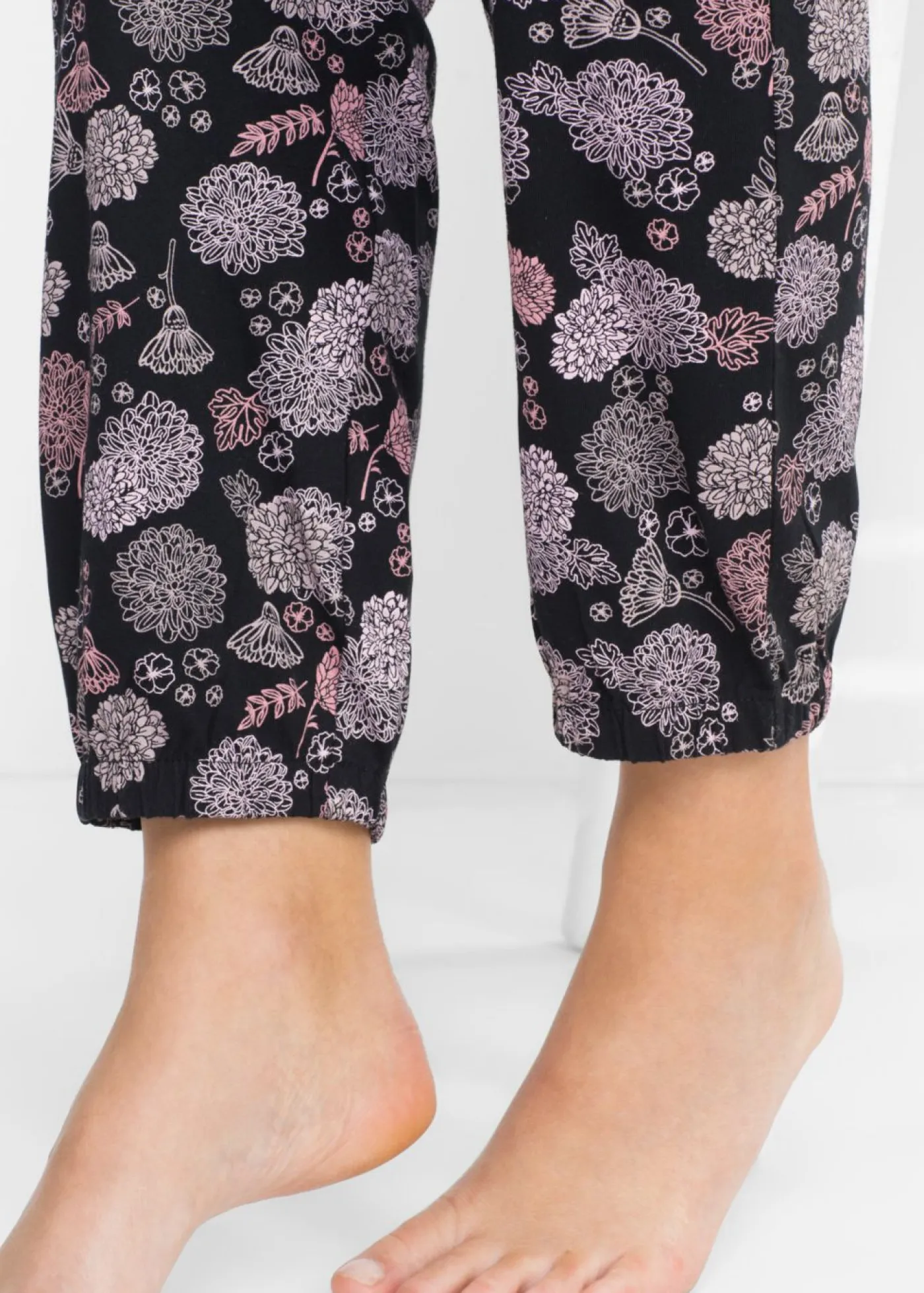 Hot Pantalón largo de pijama de algodón orgánico puro (2 unidades) Mujer Ropa Para Dormir