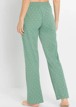 Hot Pantalón largo de pijama de algodón puro (2 unidades) Mujer Ropa Para Dormir