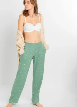 Hot Pantalón largo de pijama de algodón puro (2 unidades) Mujer Ropa Para Dormir